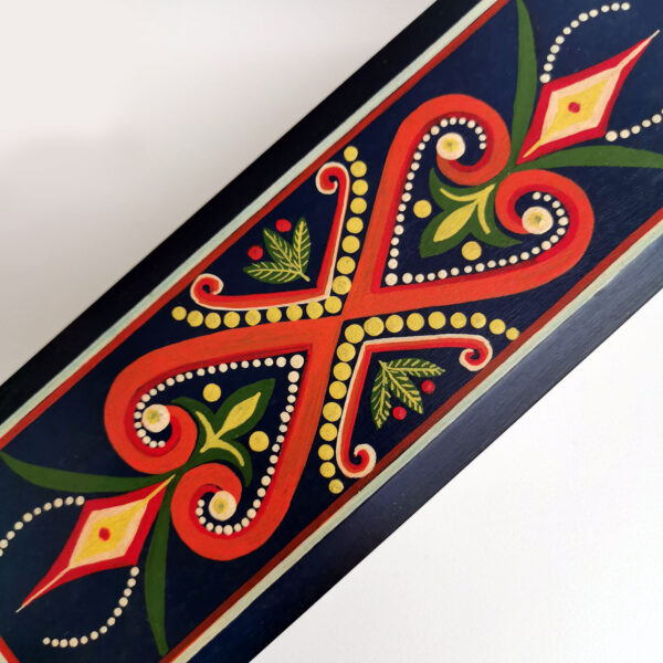 Boite décorative en bois peinte à la main, style traditionnel - Pologne – Image 3