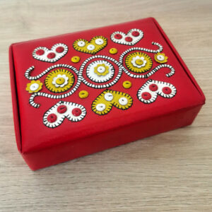 Boite en cuir décorée - Yougoslavie