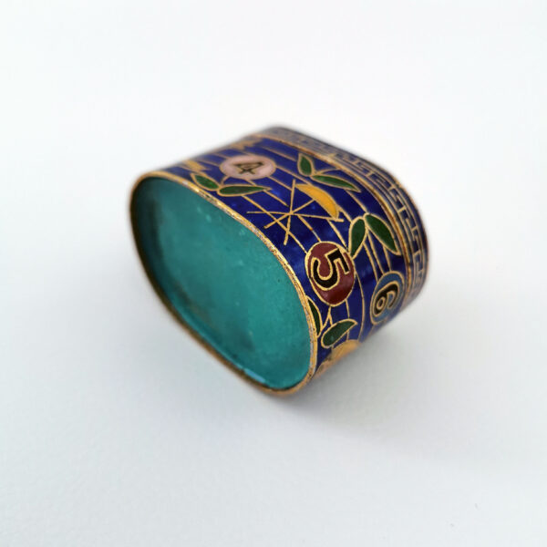 Lot de 6 petites boites en émail cloisonné, masques de l'opéra de Pékin - Chine – Image 4