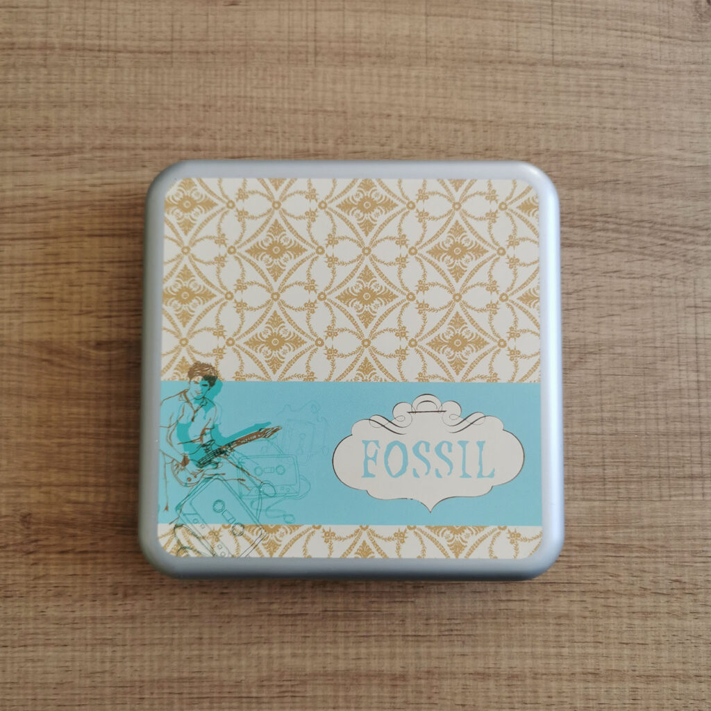 Boite à bijoux en métal - Fossil