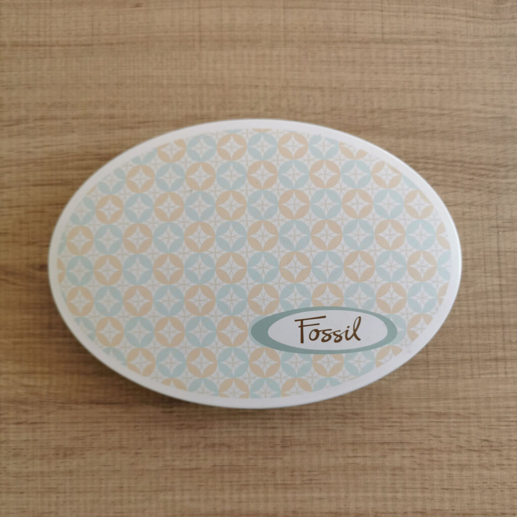 Boite à bijoux en métal - Fossil