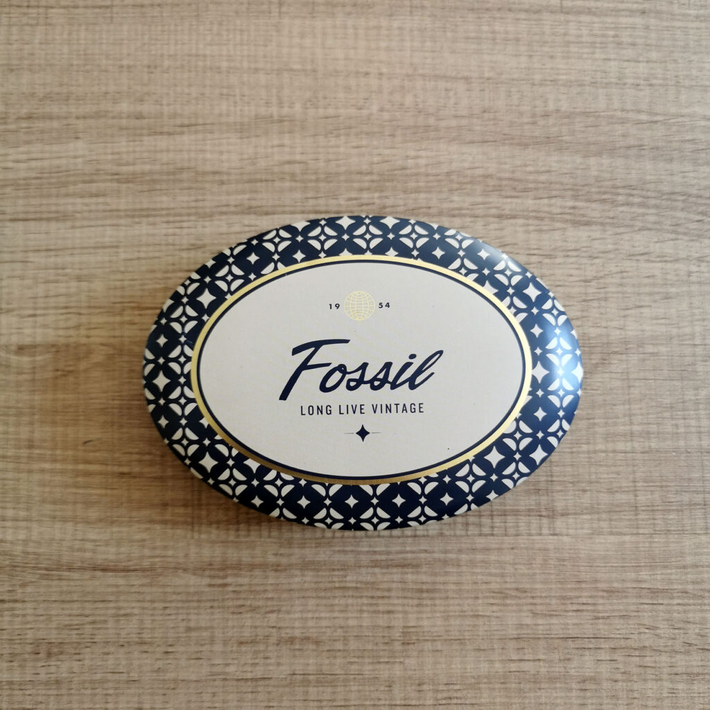 Boite à bijoux en métal - Fossil