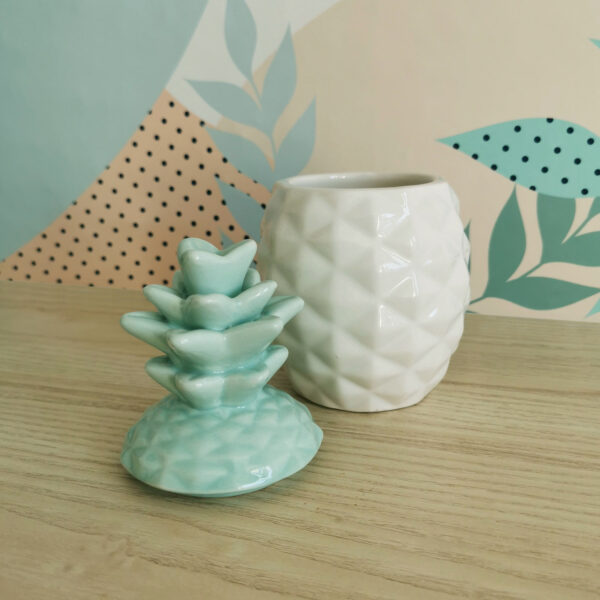 Boite en céramique fantaisie - Forme d'ananas – Image 2