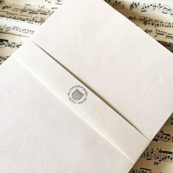 Boite à papier à lettres ROSSI, motif partitions musicales - Italie – Image 5