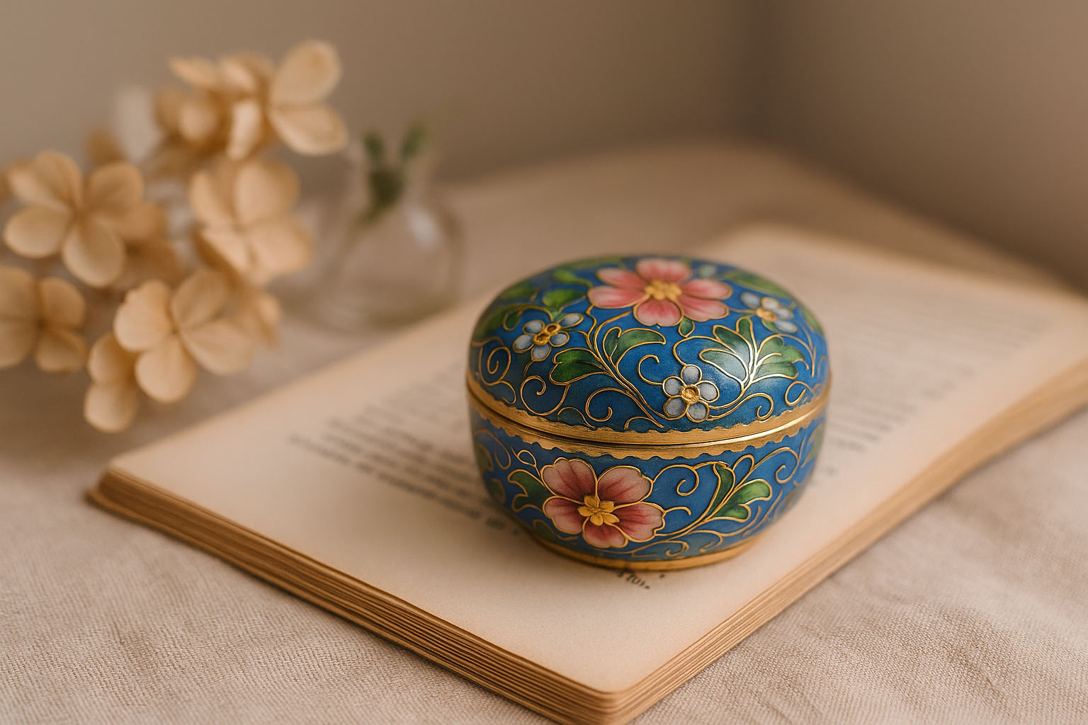L’émail cloisonné : une peinture de verre et de feu