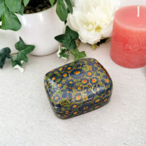 Boite en papier mâché laqué décorée à la main - Inde (Cachemire) ou Iran