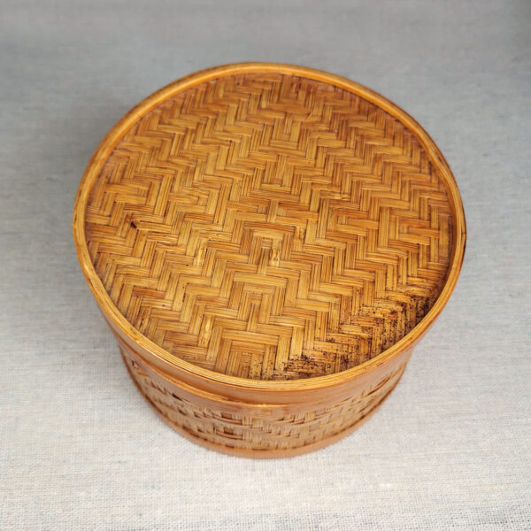Duo de boites gigognes en bambou tressé – Artisanat traditionnel de Chine – Image 6