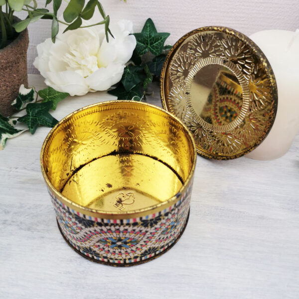 Petite boite ancienne à décor floral et coq - Hollande (années 50/60) – Image 5