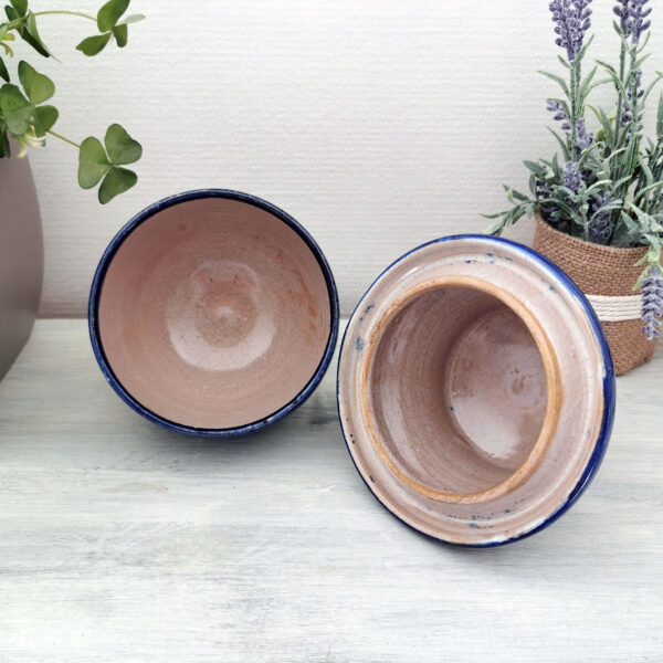 Pot à couvercle en céramique – Artisanat marocain (années 80) – Image 3