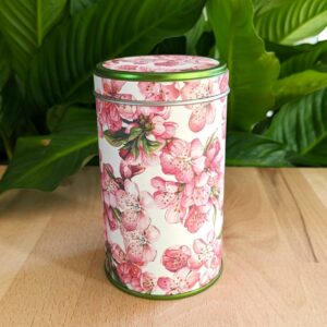 boîte à thé artisanale décor fleurs de pêcher – Les Boîtes du Luberon