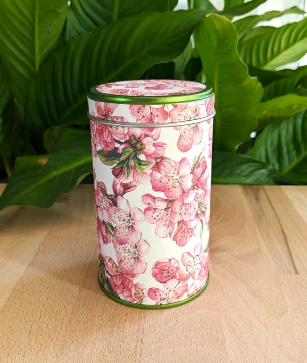 boîte à thé artisanale décor fleurs de pêcher – Les Boîtes du Luberon